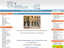 Tablet Screenshot of biblioteca.sandonadipiave.net